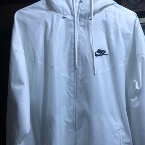 White Nike Windbreaker